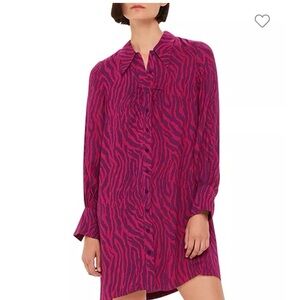 Whistles- Collared button-down, dress size 14- fits very comfortable.NWT